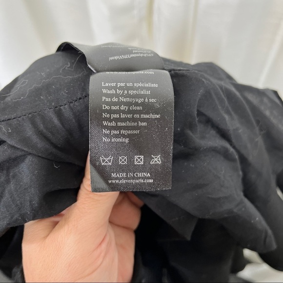 Eleven Paris black mini circle skirt - Picture 8 of 8